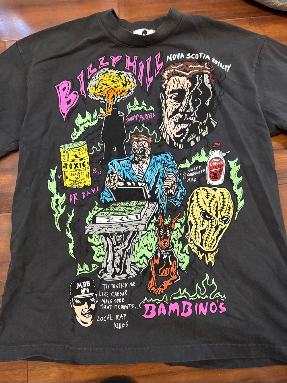 Bambinos Graphic Short Sleeve Tee - Black limed edition runs big